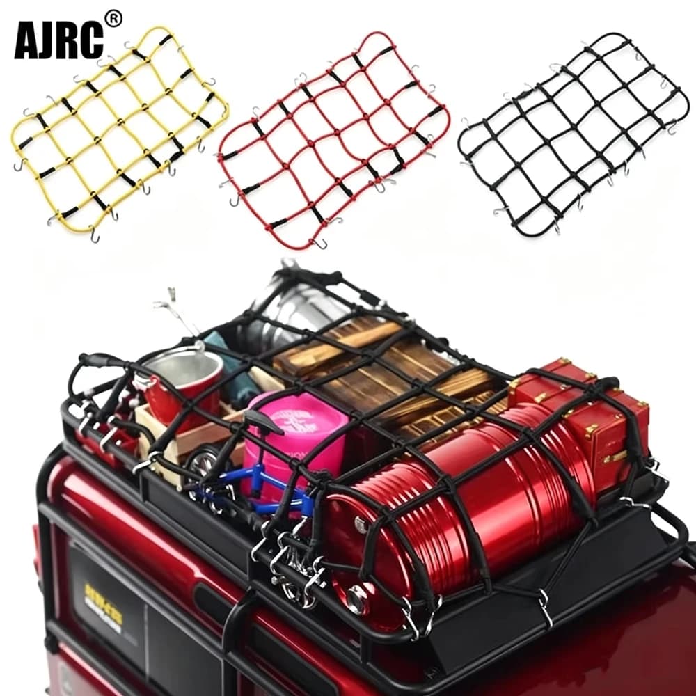 Filet à bagages élastique pour voiture RC 1:10, accessoires pour Axial SCX10 90046 Traxxas TRX-4 Tamiya CC01 RC4WD D90 D110 Rock Crawler