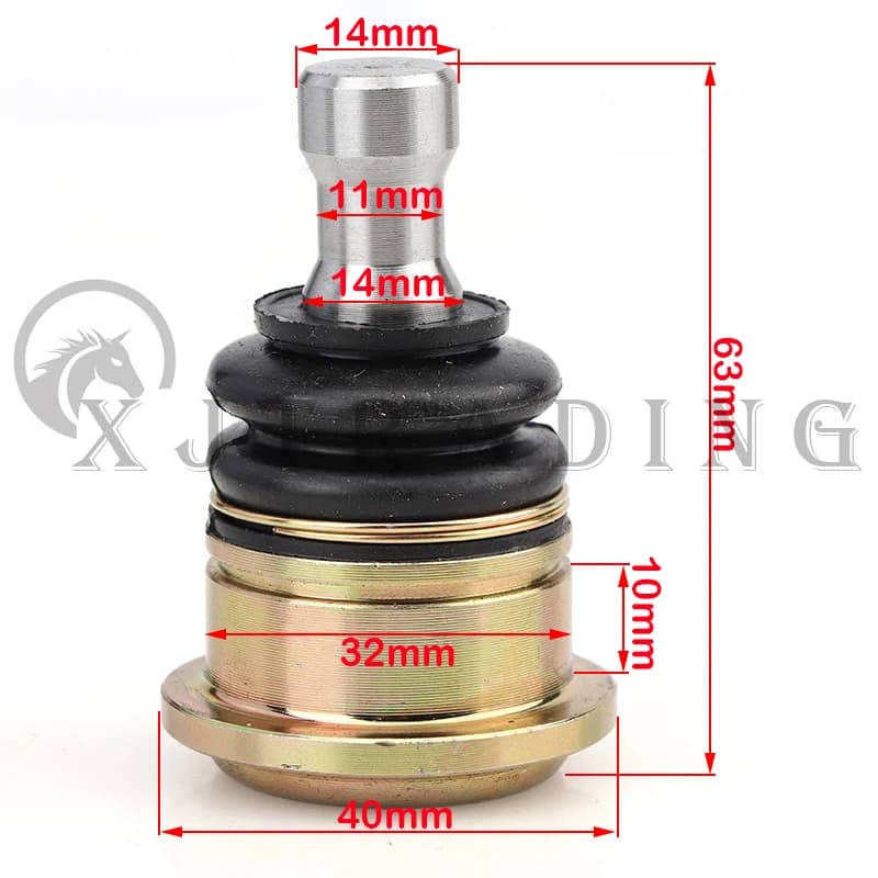 Boule de bras oscillant inférieur, JoendocFit pour RL, UTV, Go Kart, Bumosquito, Golf, Façades, Pièces de vélo, 14mm, 32x10mm, 1 Pc
