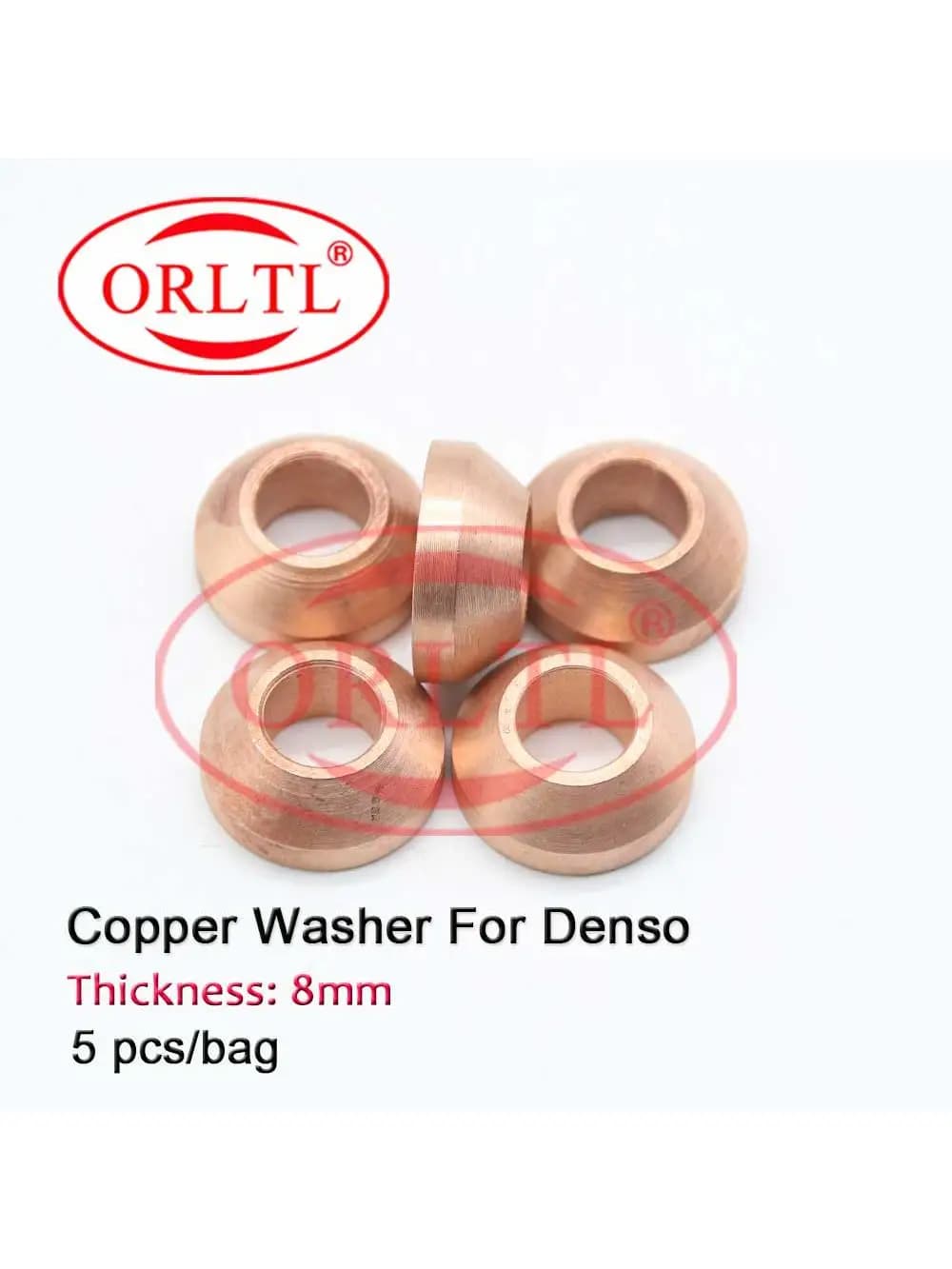 Joint d'étanchéité 10 pièces, pièces de rechange pour injecteur automobile, rondelle en cuivre pour buse d'injecteur d'huile 8mm pour injecteur DENSO 095000-5471