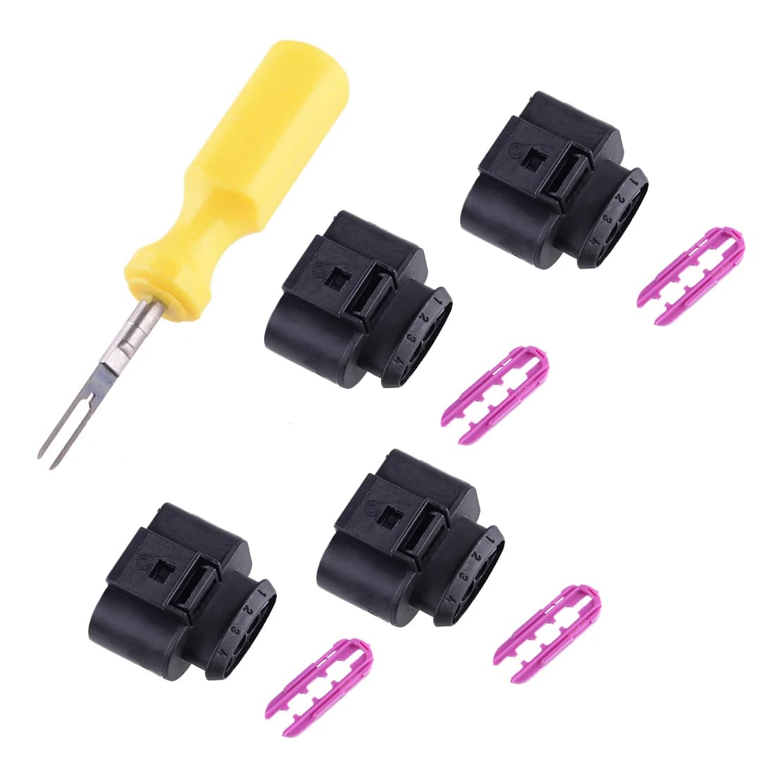 Kit de réparation de connecteur de bobine d'allumage de voiture, avec outil encombrant de 0.3cm, adapté à Audi A1 A2 A3 A4 A6 A8 Q7 TT VW Skoda
