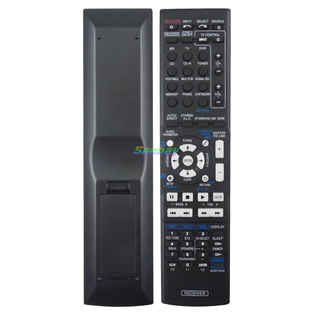 Télécommande compatible avec Pioneer AV VSX-322-K VSX-323-K VSX-329 VSX-423-K VSX-524-K VSX-530-K VSX-820-K VSX-821-K VSX-916-K