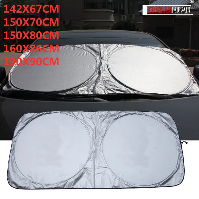 Bouclier de Protection UV universel, pare-soleil avant et arrière pour fenêtre de voiture, Anti-neige, glace, pare-soleil, couverture de pare-brise automobile