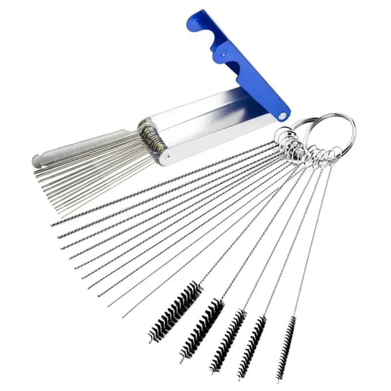 Carburateur carbone saleté Jet enlever aiguilles de nettoyage brosses outils de nettoyage pour Automobile moto ATV soudeur Carb tronçonneuse