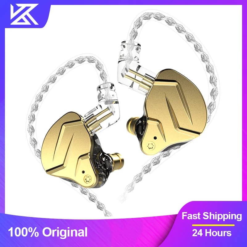 KZ ZSN Pro X écouteurs en métal 1BA + 1DD technologie hybride écouteurs HIFI dans l'oreille moniteur casque Sport suppression de bruit casque