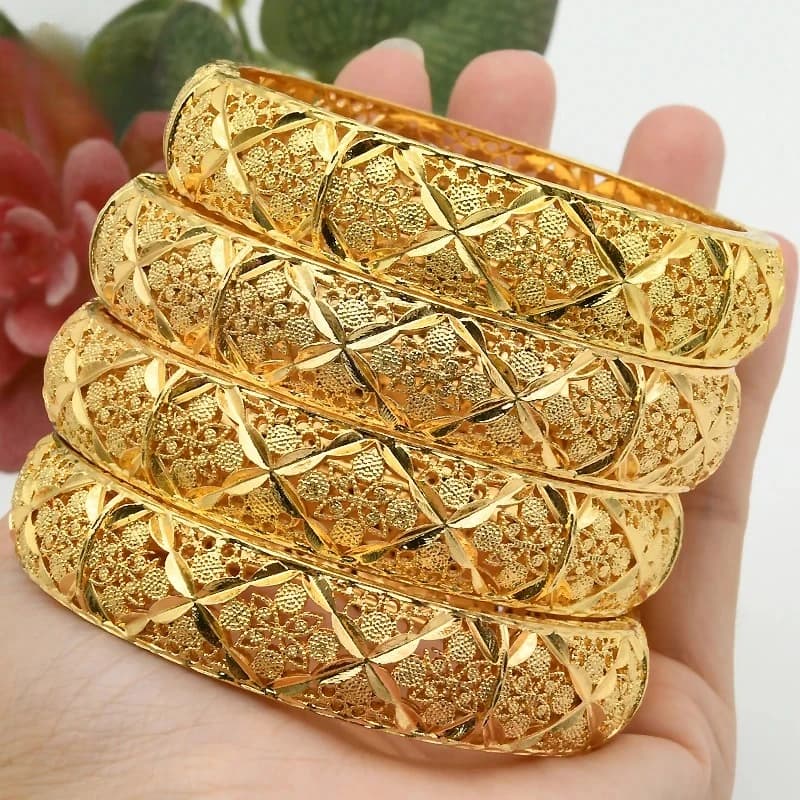 ANIID Dubai 24K couleur or Bracelet à main et Bracelets femmes concepteur charme africain nouveau luxe haute qualité bijoux marocains