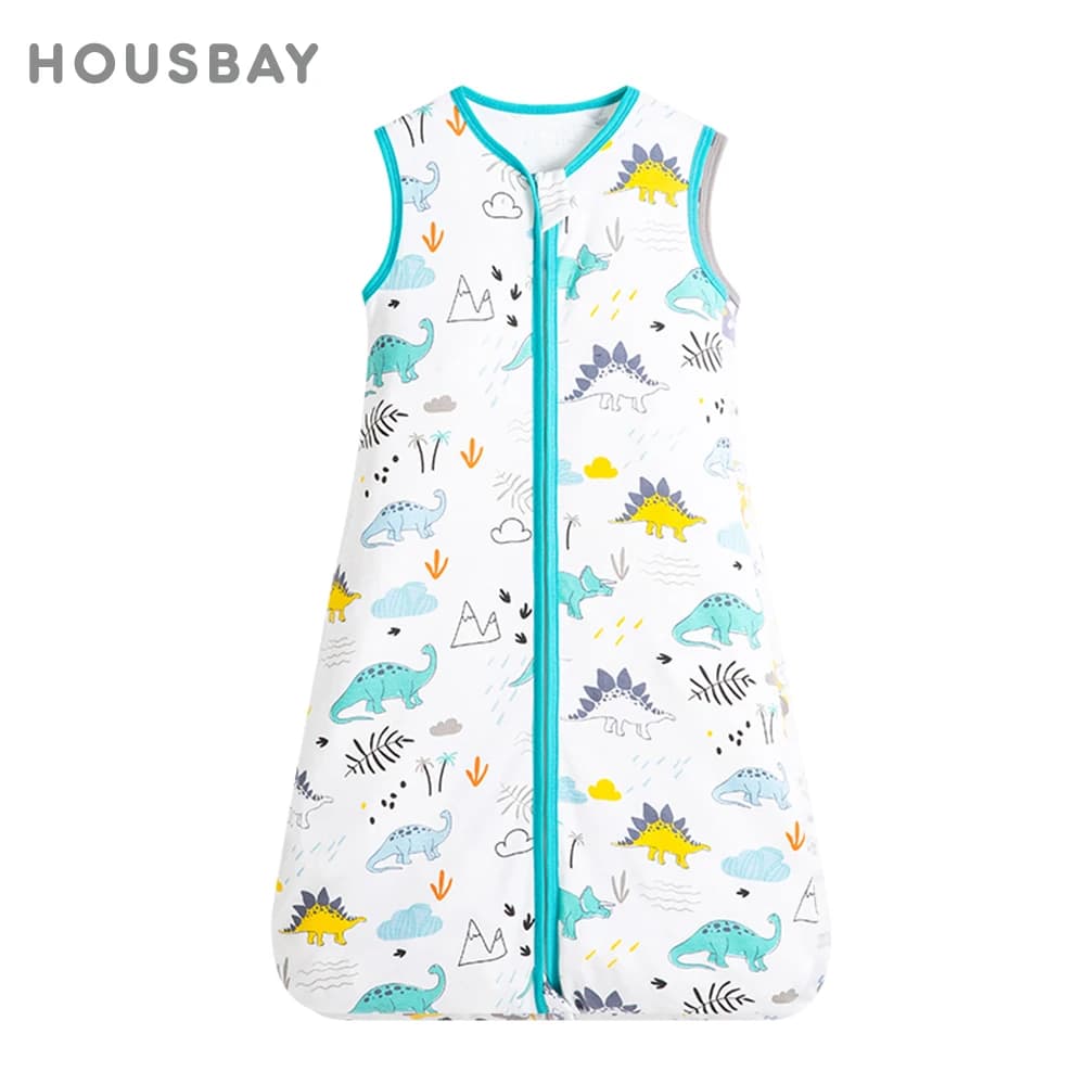 Sac de couchage pour nouveau-né, couverture portable 0.5 Tog été 100% coton imprimé gilet sac de sommeil pour bébé garçons filles 0-3 ans