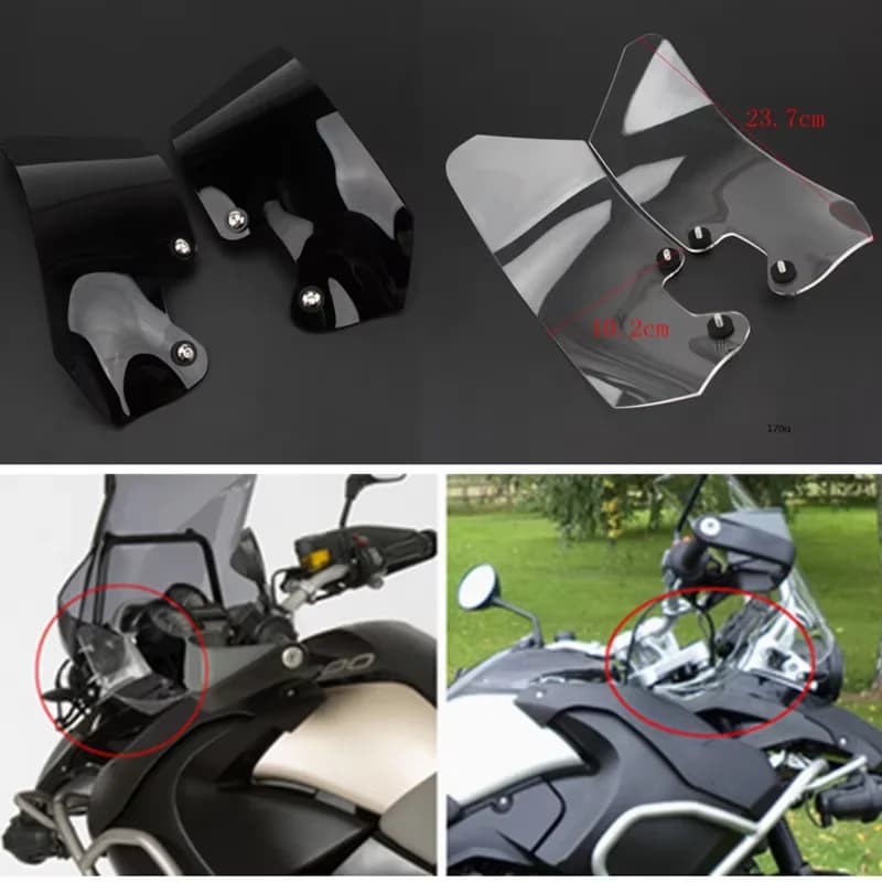 Nouveau déflecteur de vent de pare-brise latéral pour BMW R1200GS Adventure ADV 2004-2012 2011 2010 2009 2008 2007 2006 2005
