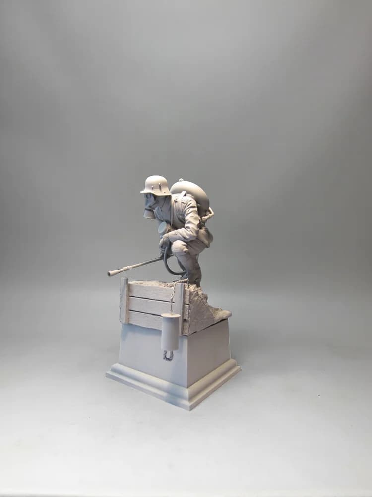 Figurine modèle en résine 1/16 GK, thème militaire, kit non assemblé et non peint