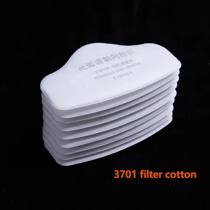 Papier de protection, 5 à 6 couches, filtre à particules 3701, pour 3M 3200/HF52, masque anti-poussière à gaz, peinture par pulvérisation, accessoire de remplacement