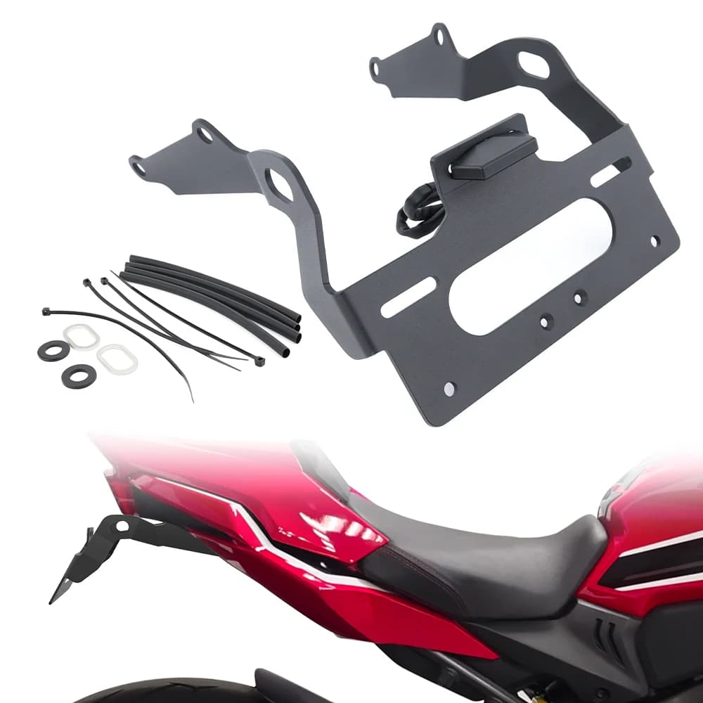 Support de plaque d'immatriculation arrière pour Honda CBR650R CB650R 2021-2026 CB1000 Hornet 2025-2026 – Kit d'élimination de garde-boue arrière