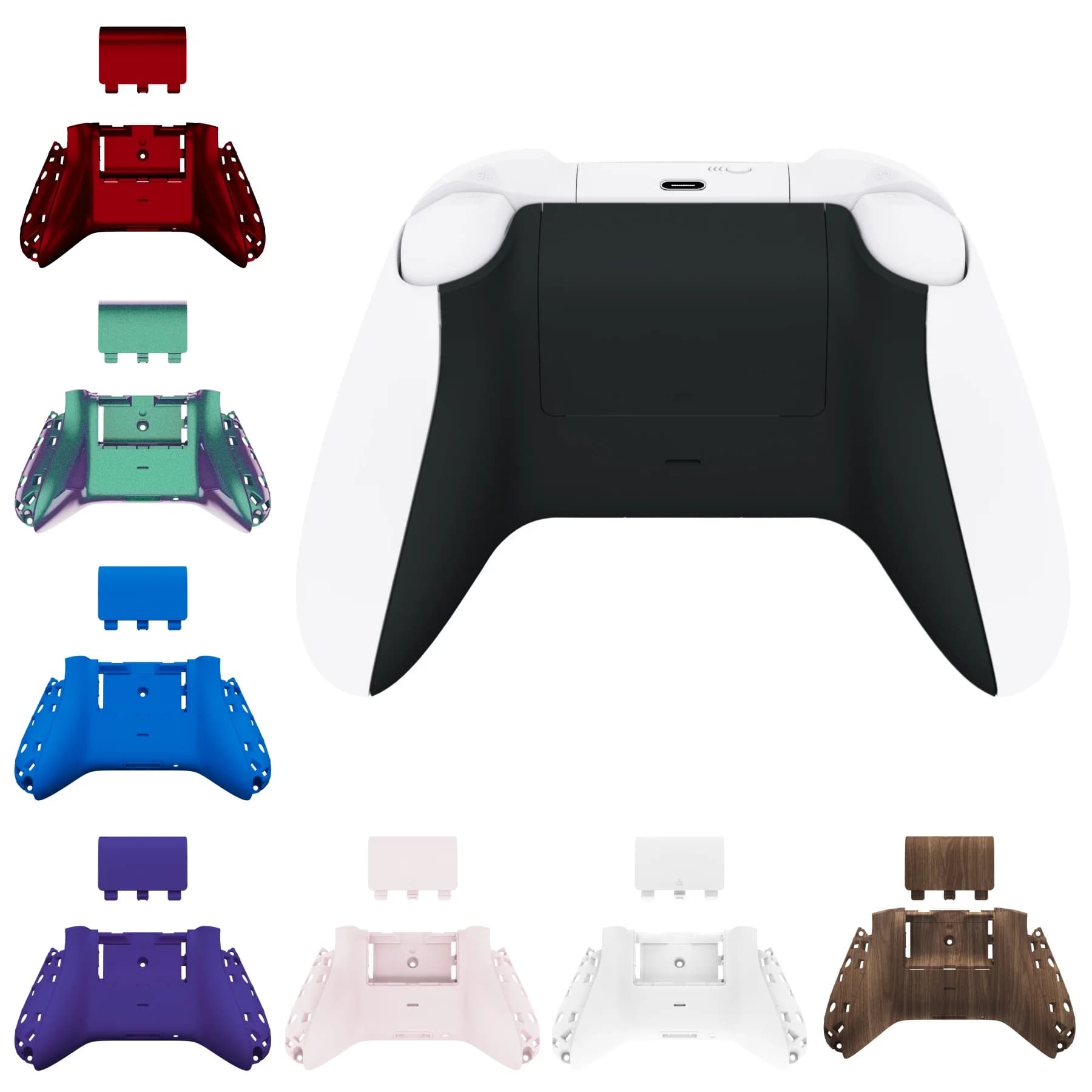 EXtremeRate-Coque arrière de remplacement avec couvercle de batterie, manette sans fil Xbox Core, manette latérale R64 non incluse