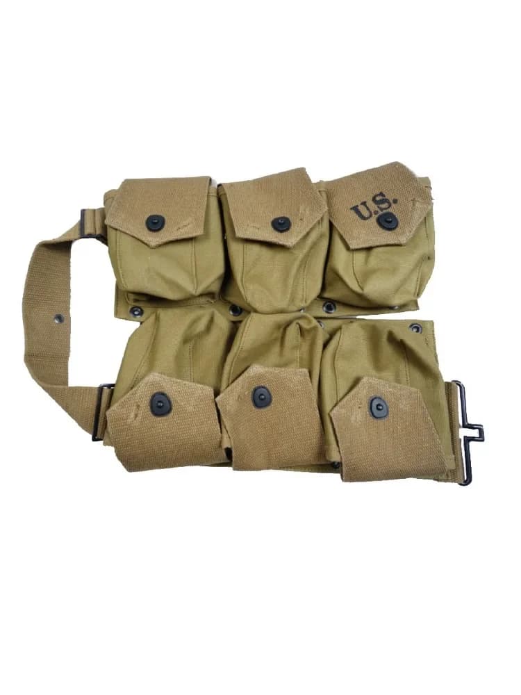 Sac à outils réplique de l'armée américaine WW2, pochette à 6 cellules, pochette tactique B.A.R. Pochette Molle de poche, sac rigide pour hommes