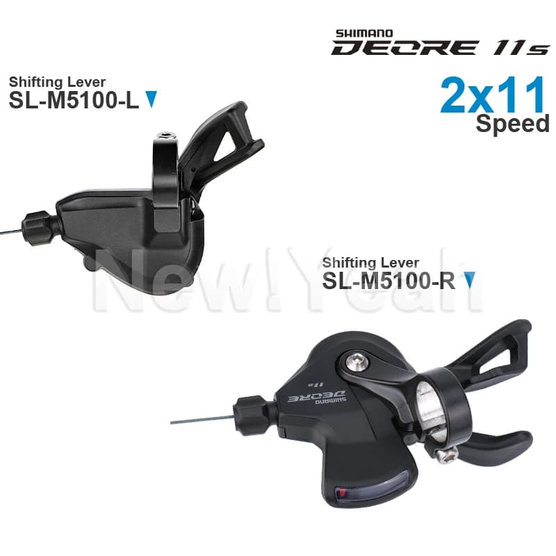 Manettes de vitesse SHIMANO DEORE M5100 2x11 vitesses, groupe SL-M5100, SL-M5100-L, SL-M5100-R, 2x10/11 vitesses, originales