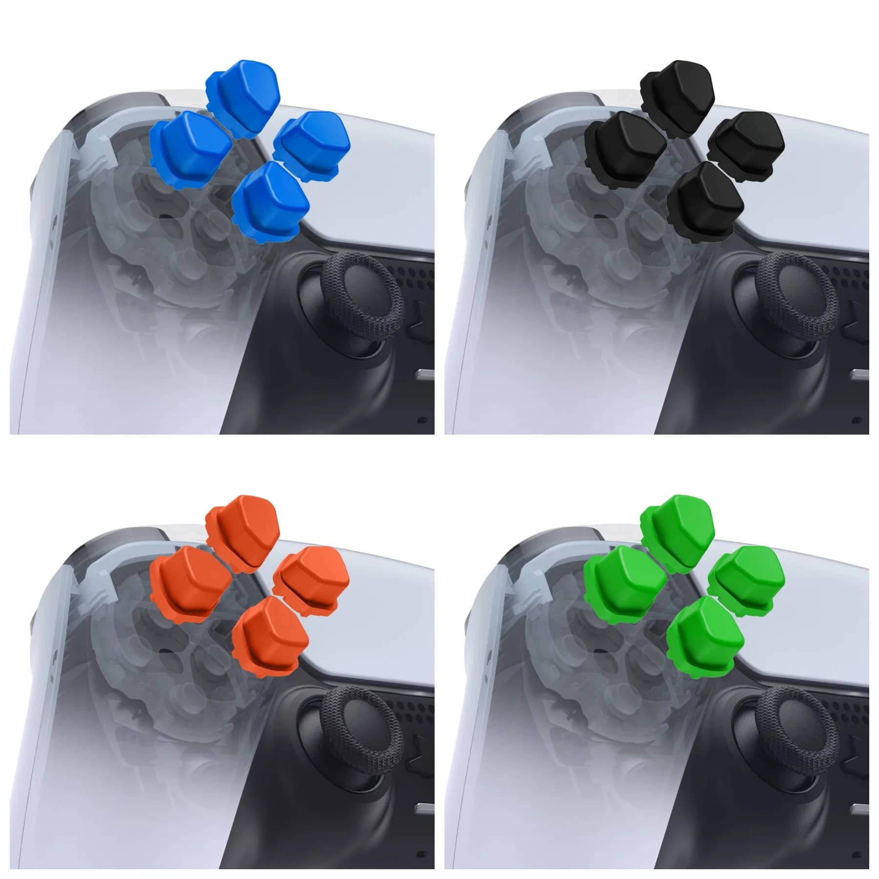 eXtremeRate Boutons Dpad fendus ergonomiques (boutons SDP) compatibles avec ps5/ps5 EDGE, compatibles avec les contrôleurs ps4 tous les modèles