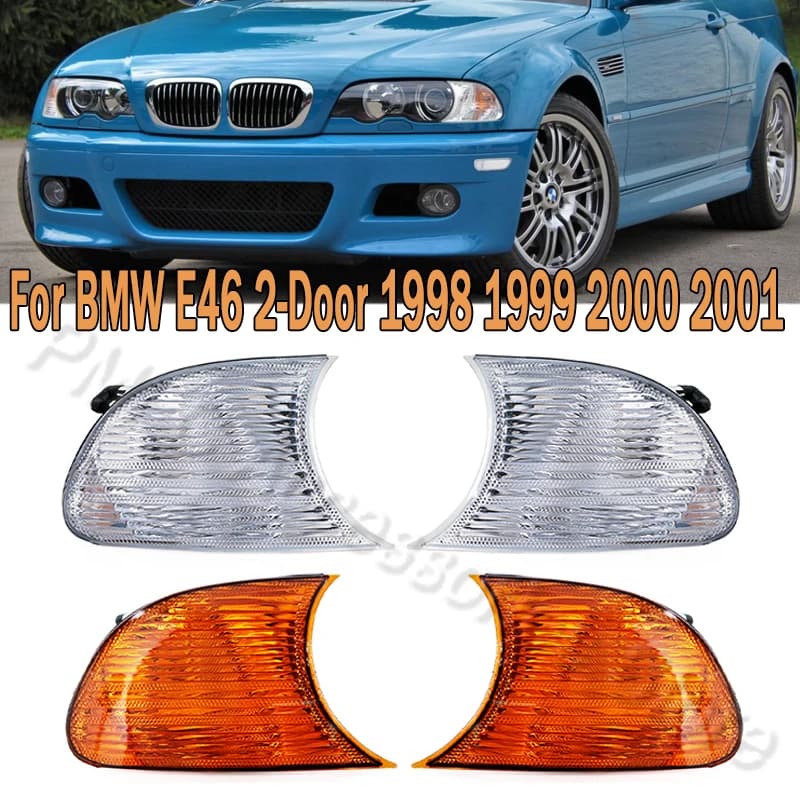 PMDavid-enquêter d'angle latéral, clignotant, lampe antibrouillard, accessoires de voiture pour BMW E46 2 portes, 1998, 1999, 2000, 2001, 63126904300