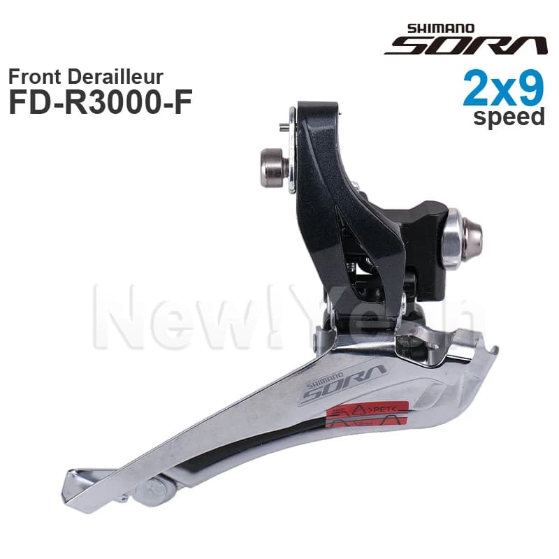 SHIMANO SORA R3000 2x9 vitesses Dérailleur avant FD-R3000-B RD-R3000-F Montage brasé / Montage à collier Route - Pièces d'origine