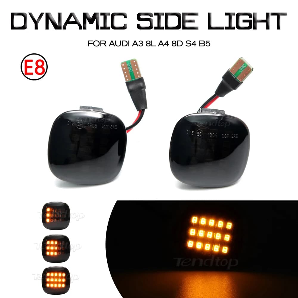 LED clignotant séquentiel clignotant feu de position latéral pour Skoda Fabia Octavia MK1 Mk2 pour Audi A3 A4 B5 A8 pour siège