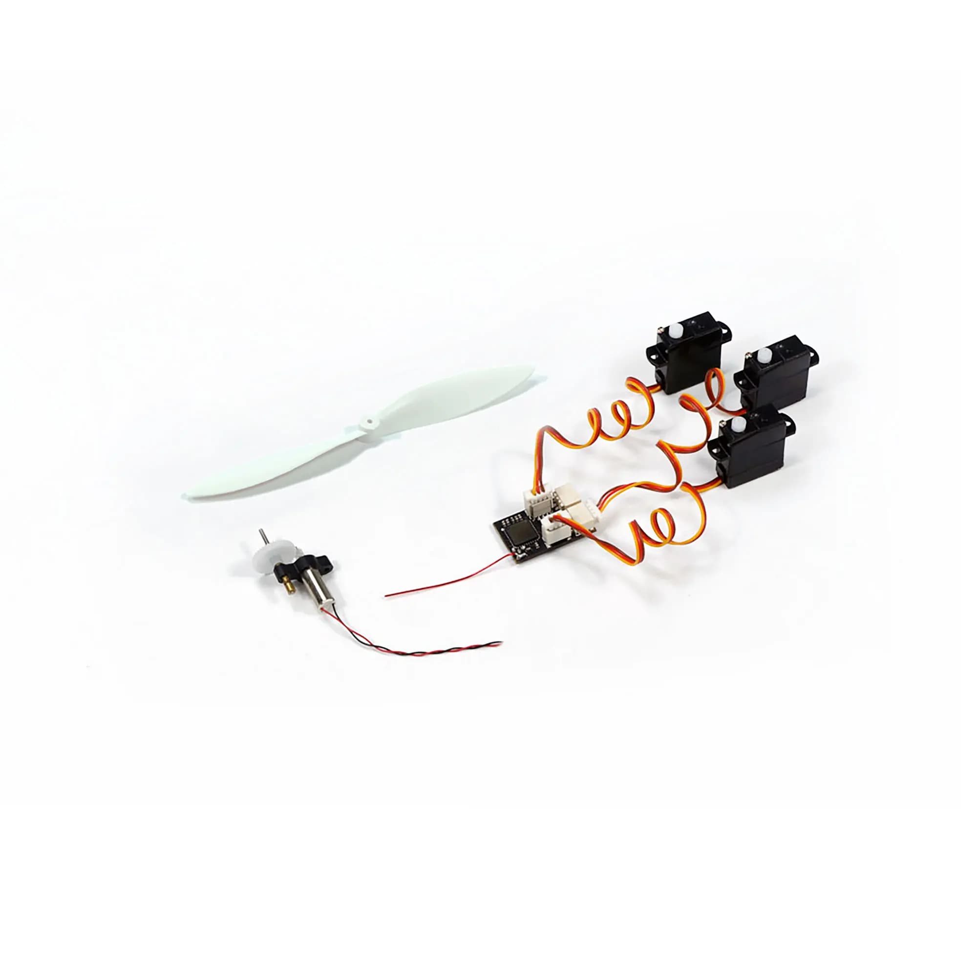 DW Hobby – système d'alimentation Micro brossé pour Mini avion d'intérieur RC, accessoires de moteur brossé 4x12 avec Micro récepteurs Servo inclus