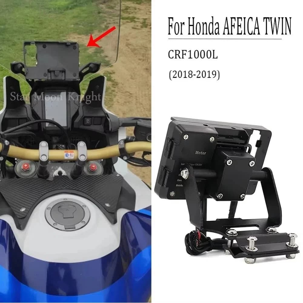 Support de téléphone portable pour moto Honda Africa Twin CRF1000L, plaque de navigation GPS, support rapide, CRF 2018 L, 2019-1000