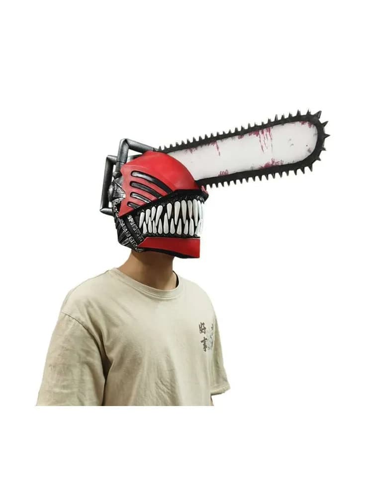 Anime Chainsaw Man Cosplay Mask, Soft Latex, Halloween Dam fur s, Party Costume, Masques, Props, Adulte, Taille unique, Denji Pochita
