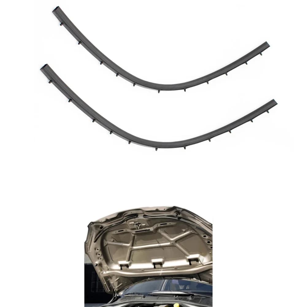 Bande d'étanchéité insonorisée pour capot moteur avant, accessoires de voiture, KIT 301, 2014-2016, Cristaux et Elysee, 2 pièces par ensemble