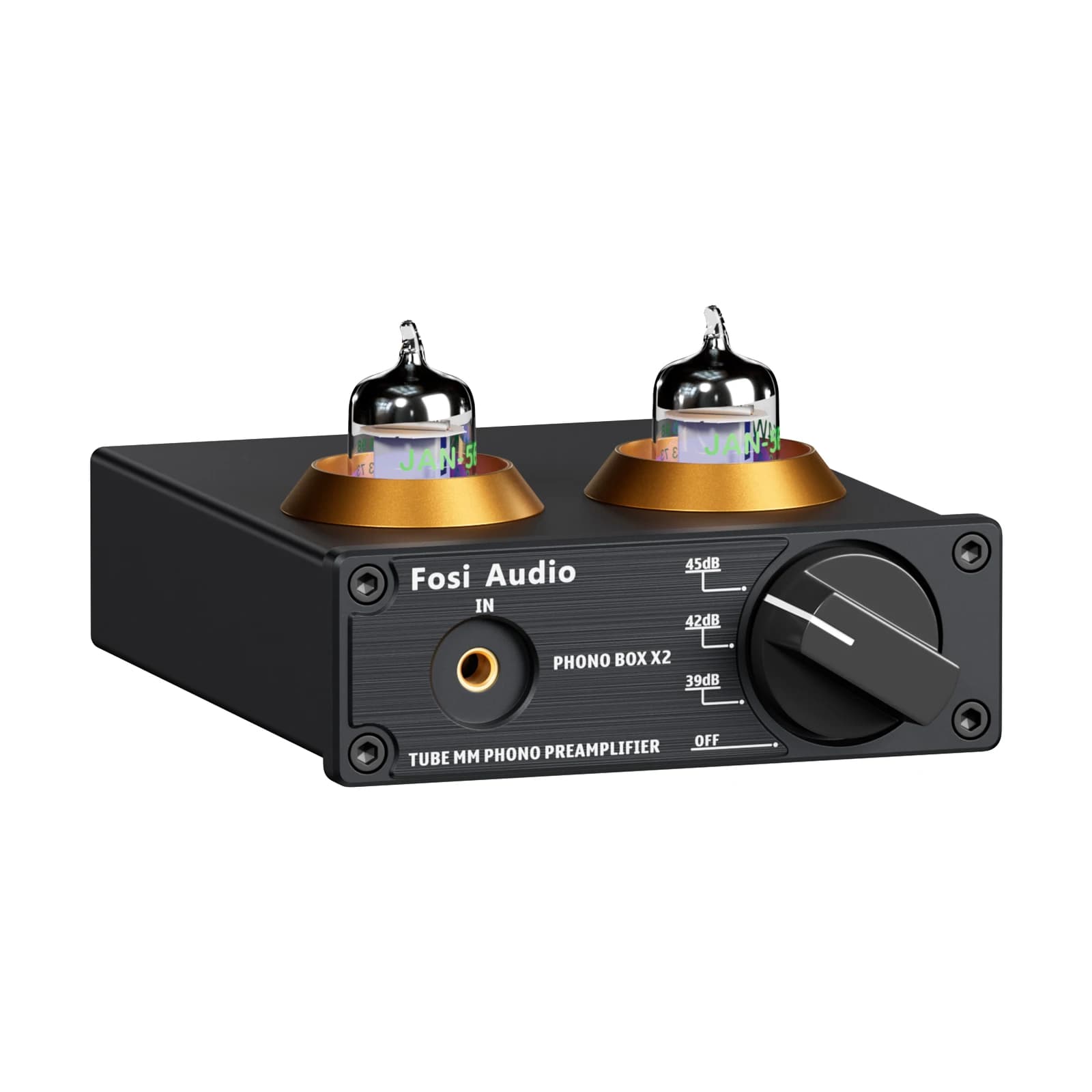Préamplificateur phono Fosi Audio pour tourne-disque, préamplificateur stéréo mini HiFi à tubes à vide, boîtier X2 pour DIY