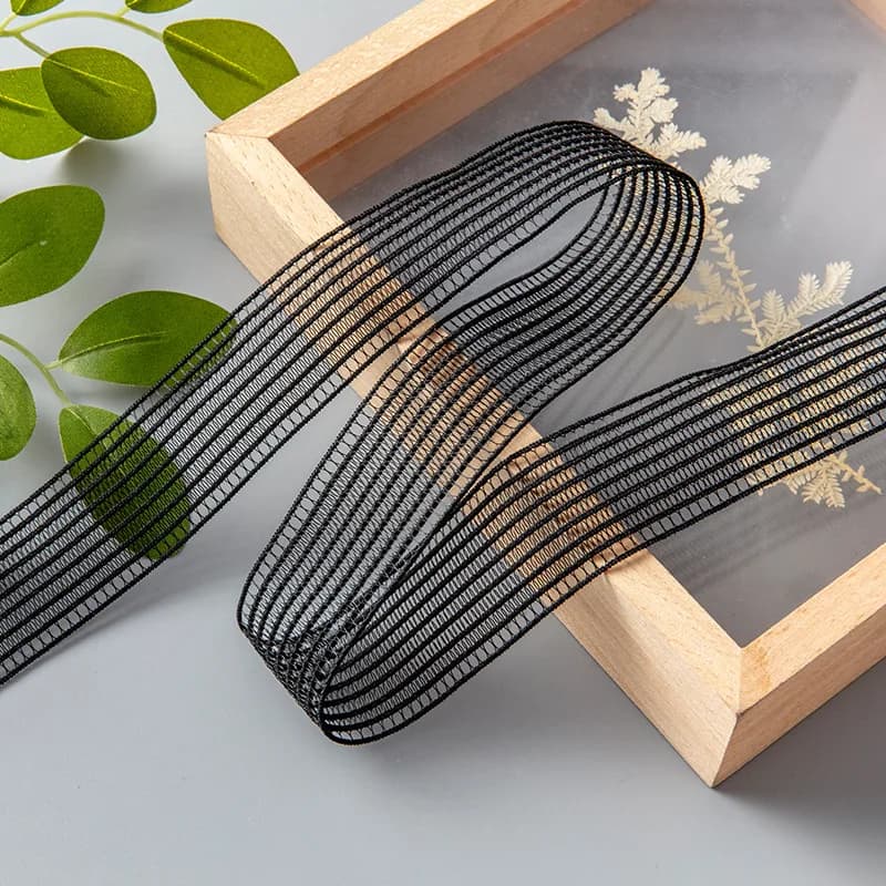 Bande élastique de 5 mètres, 40mm, pour sous-vêtements, ruban élastique en maille blanche, couture de vêtements, accessoires faits à la main, garniture décorative