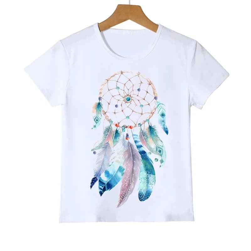 T-shirt arc-en-ciel pour filles et garçons, T-shirt avec lettres imprimées Fly To Your Dream, vêtements pour enfants, ailes d'ange, pour filles et garçons