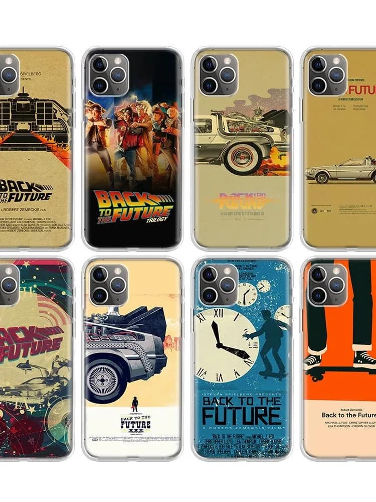 Coque de téléphone Vintage du film classique retour vers le futur, pour Apple iPhone 11 13 14 15 16 12 Pro Max 16E SE X XR XS 7 8 Plus, motif S