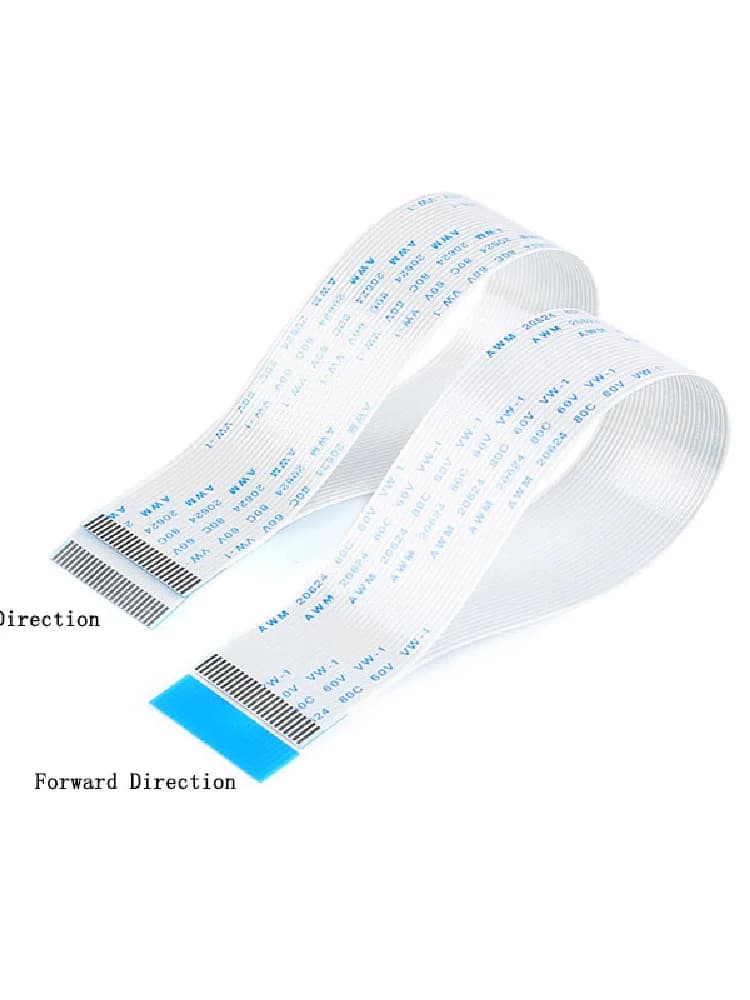 Câble plat flexible FPC FDavid, longueur de fil de type A, pas de broche, 4, 6, 8, 10, 12, 14, 16, 18/20, 0.5mm, 1.0mm, 10 pièces 20/25/30/40 cm
