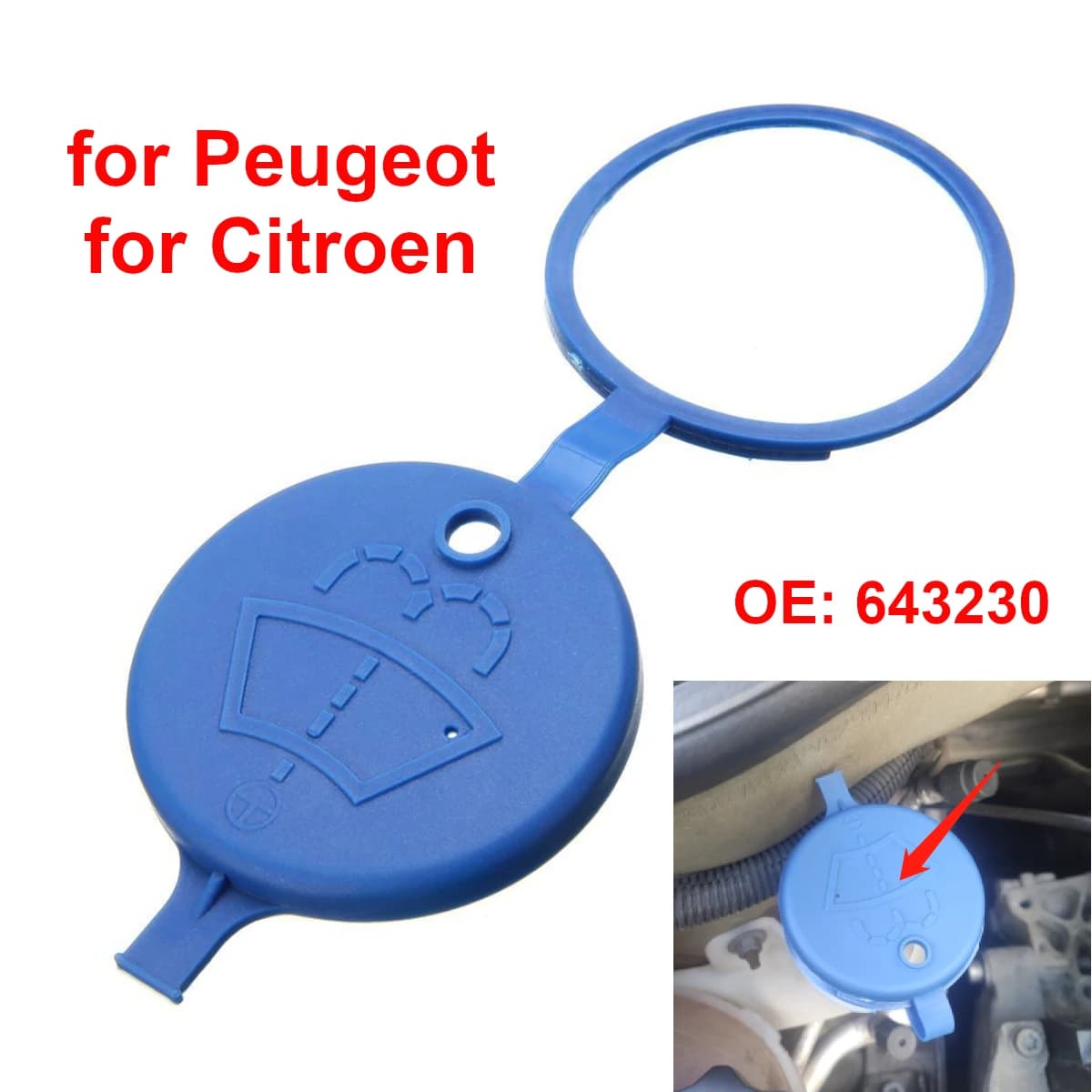 643230 Couvercle d'essuie-glace de pare-brise de voiture, pour Peugeot 106 206 207 307 308 5008 pour citroën Xsara C3