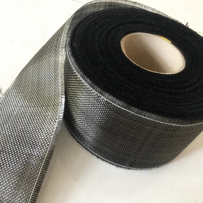 Tissu en fibre de carbone véritable 3K 200 g/m2, tissage bidirectionnel uni 2x2, largeur 10 cm et longueur 5 m/10 m/20 m pour la réparation de produits