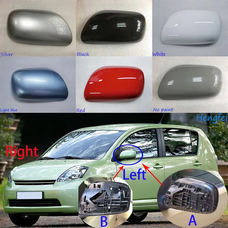 Accessoires de voiture boîtier de miroir pour Daihatsu Sirion 2006 ~ 2011 couvercle de rétroviseur coque de rétroviseur inverse