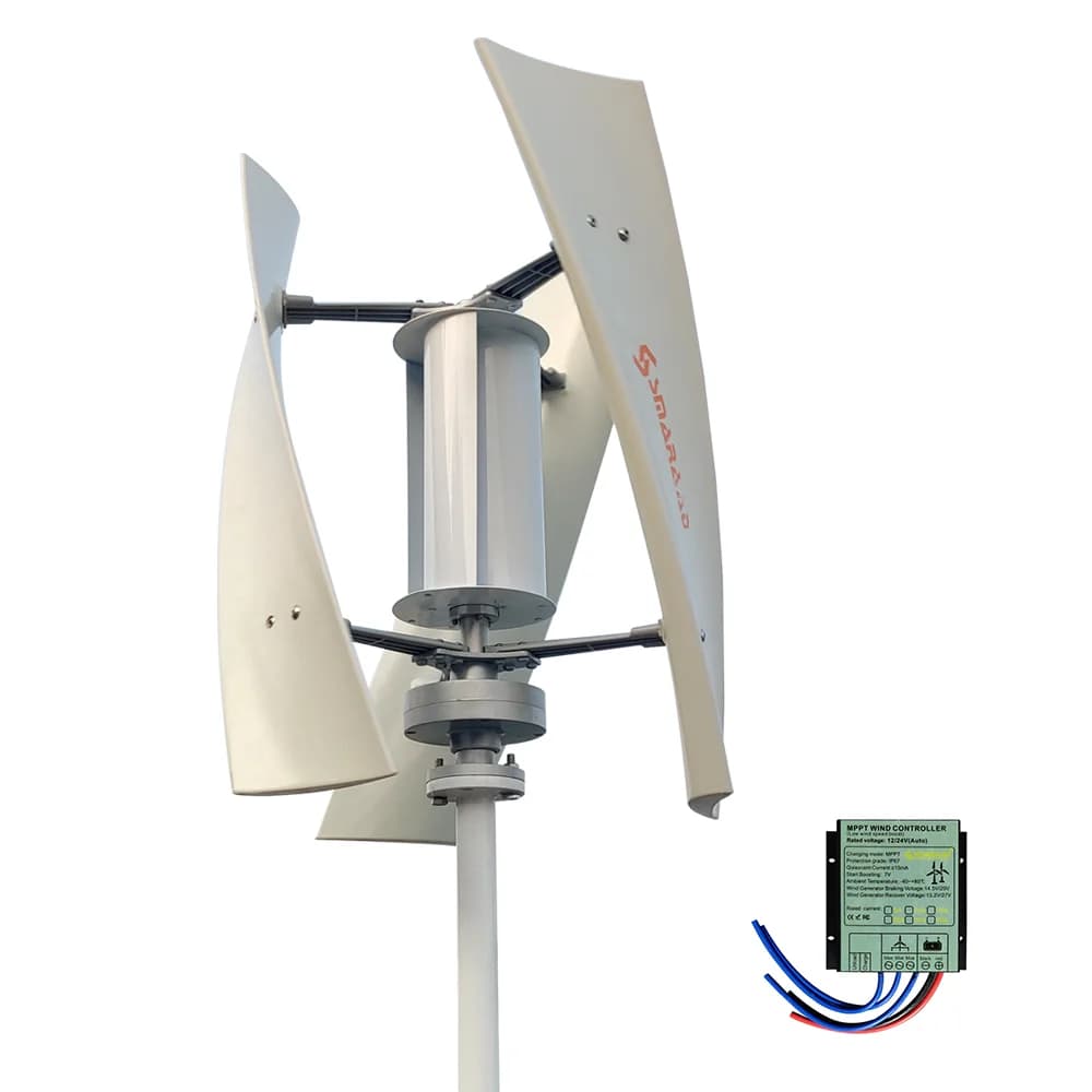 Générateur éolien 2000W, mini-éolienne à énergie libre, éolienne permanente Maglev 12V 24V avec contrôleur MPPT