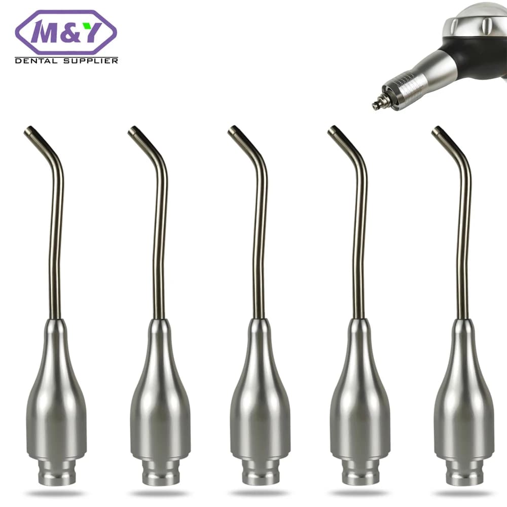Lot de 5 embouts de jet de prophy dentaire, buses de polisseur à air, embouts de prophy à flux d'air pour pièce à main, stylo de blanchiment dentaire