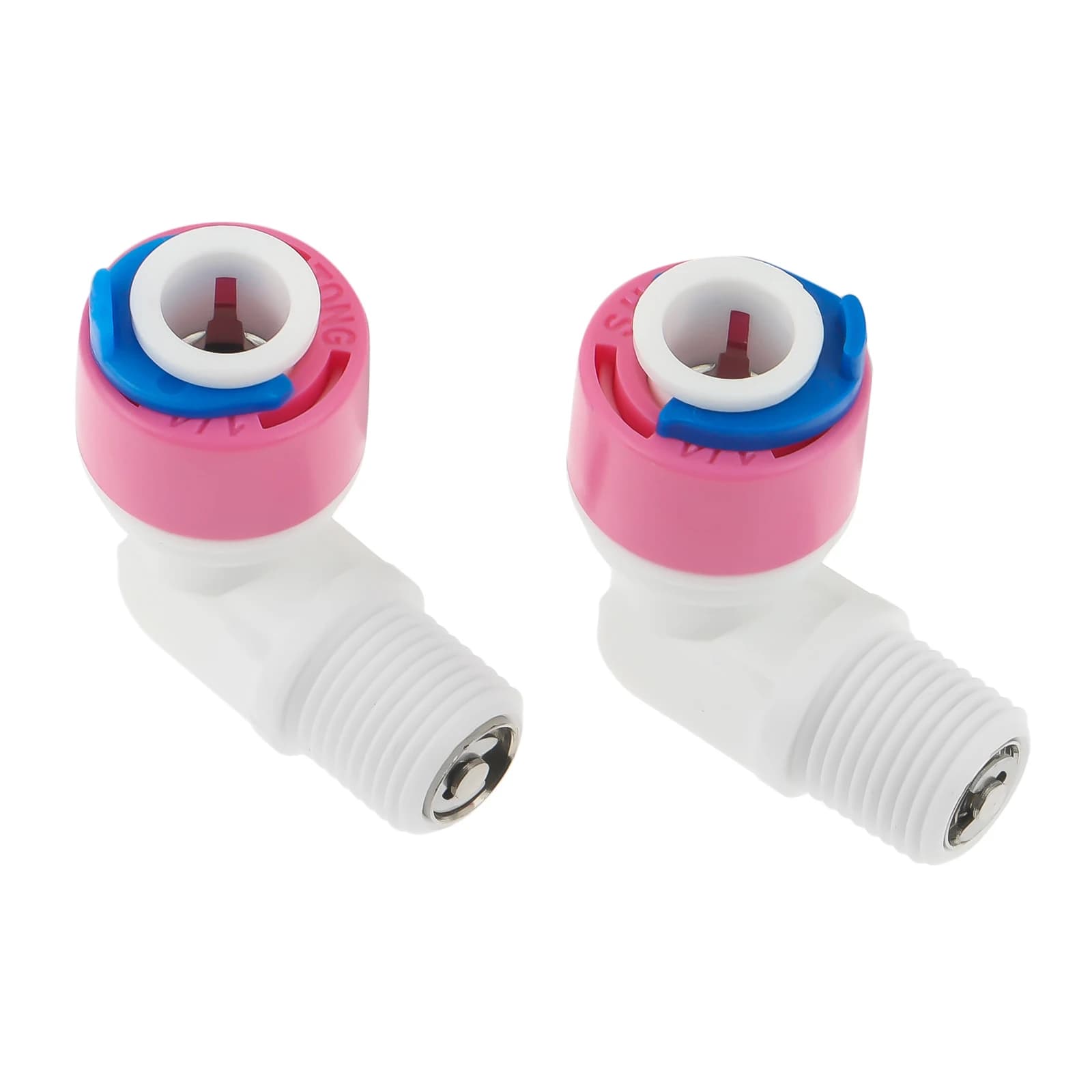 Valve de contrôle coude à eau RO mâle 2x1/4 "OD tuyau 1/8", raccord rapide système d'osmose inverse, connecteur de tuyau en plastique
