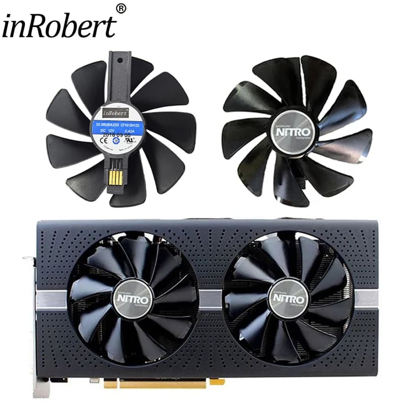 Nouveau 95MM CF1015H12D DC 12V refroidisseur ventilateur CPU remplacer pour Sapphire Radeon NITRO RX470 RX480 RX570 4G RX 580 8Gb carte graphique vidéo
