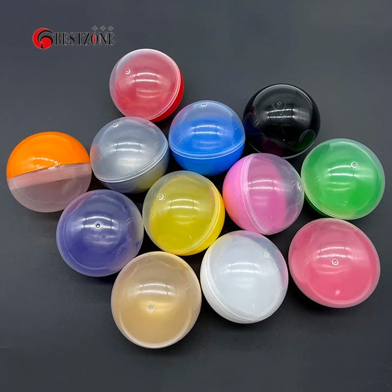Boule Surprise AfricCapsules en Plastique, Conteneur pour Jouet, Piazza A Loterie, Gaufre Cadeau, Station Capsule, 75mm, Environ 3 Pouces, 100 Pcs, 2.95 Pouces