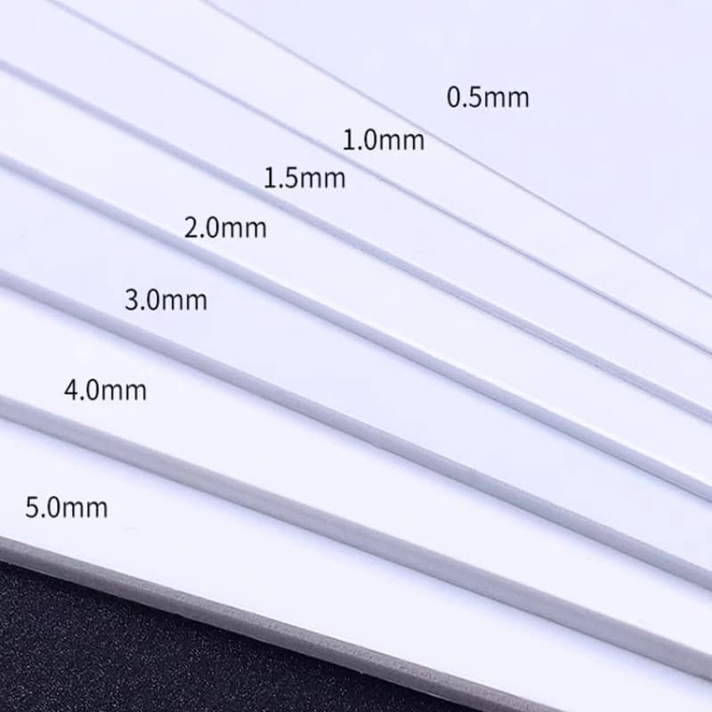 Plaques en plastique ABS, feuilles de styrène, fournitures de bricolage pour la construction de modèles, l'architecture et les projets de modélisme, légères