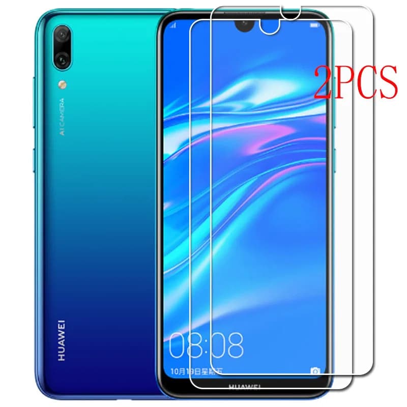 Protecteur d'écran en verre trempé 2019 pouces, Film de protection pour téléphone Huawei Y7 6.26
