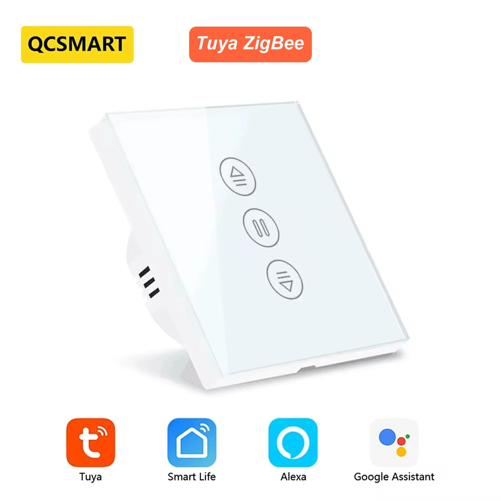 Tuya Smart ZigBee 3.0 EU rideaux stores interrupteur tactile pour moteur de volet roulant électrique Google Alexa commande vocale maison Automatio