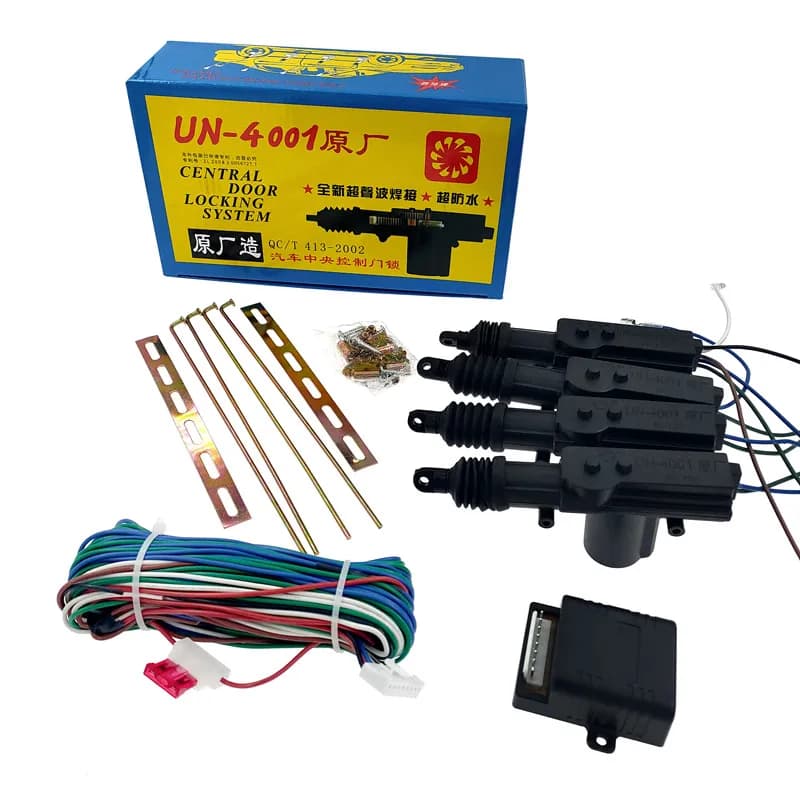 Moteur universel 12V pour système de verrouillage centralisé de voiture 4001, moteur DC 12V 2 fils 5 fils pour serrure de porte de voiture + support de montage