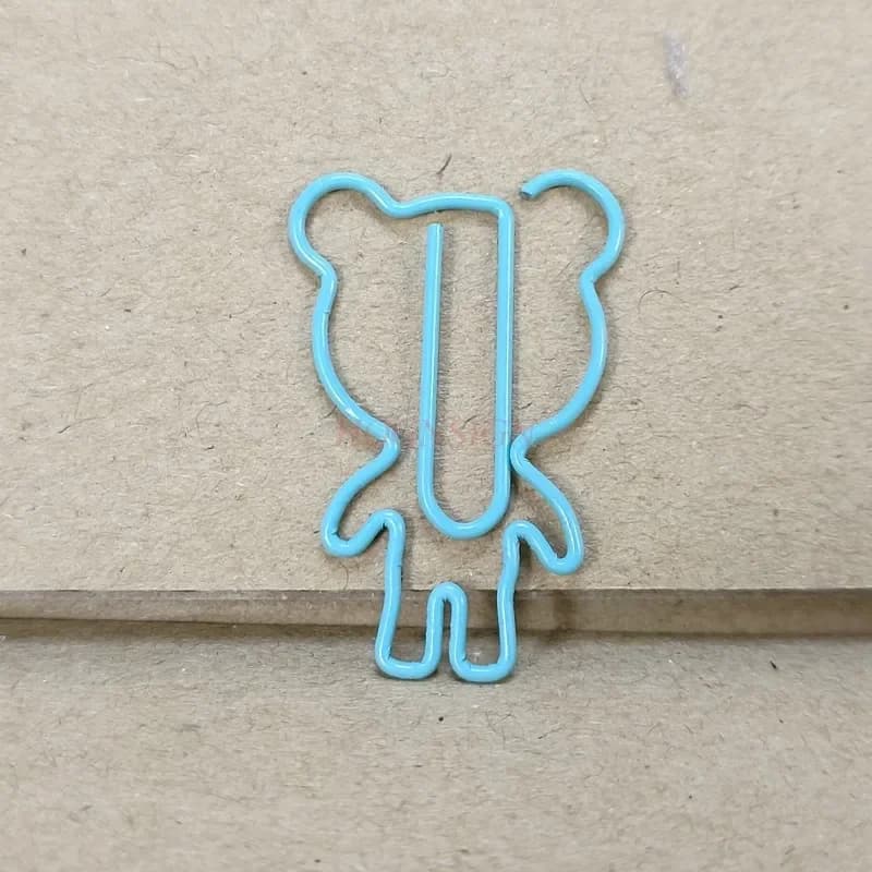 Trombone de couleur Panda, 12 pièces, pinces à papier de dessin animé, épingles mignonnes de fournitures de bureau