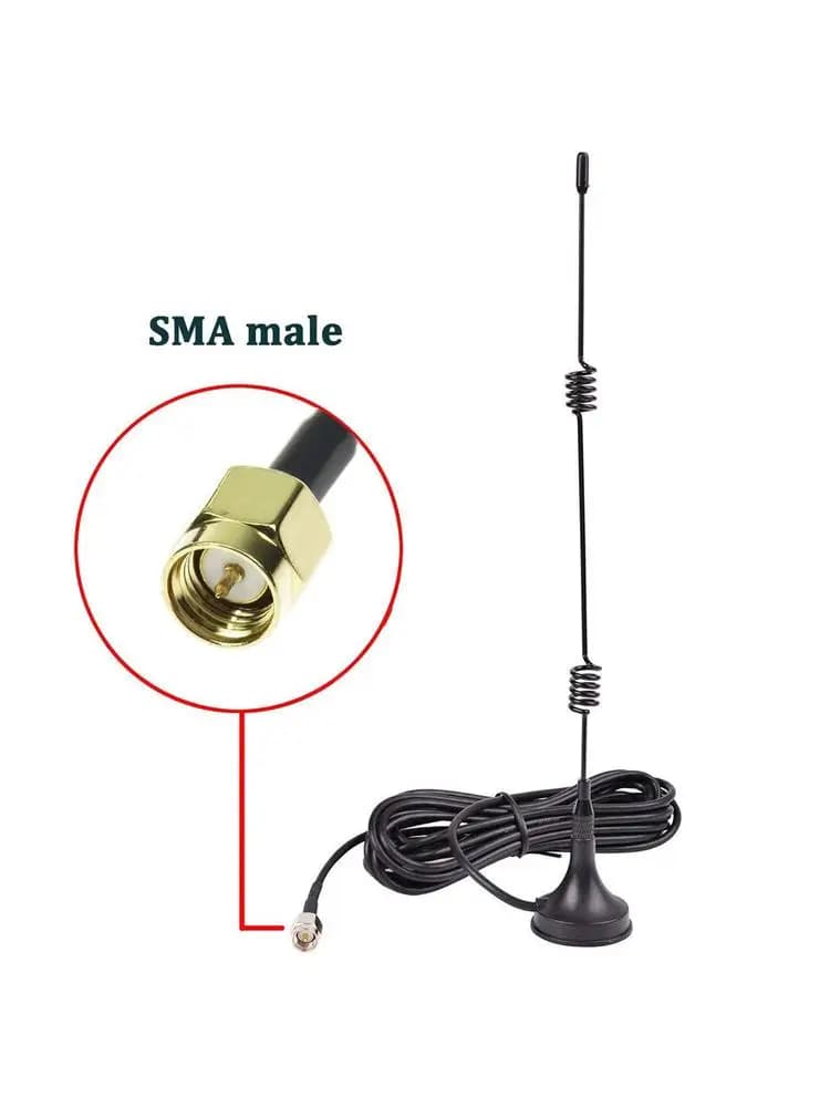 Antenne externe intérieure à Base magnétique 2.4G 7dBi, avec connecteur RP-SMA, pour routeur Wifi, Modem, câble de 3 mètres