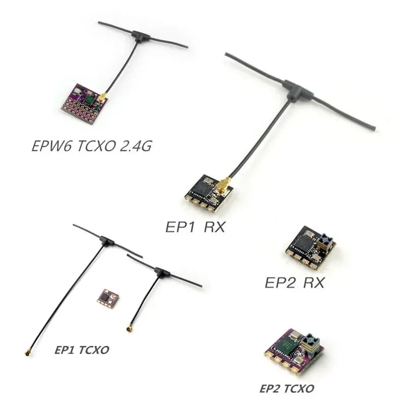 HappyModel EP1/EP1 TCXO/EP2/EP2 TCXO/EPW6 TCXO/EP1 DUAL TXCO 2.4G ELRS Nano longue portée RX