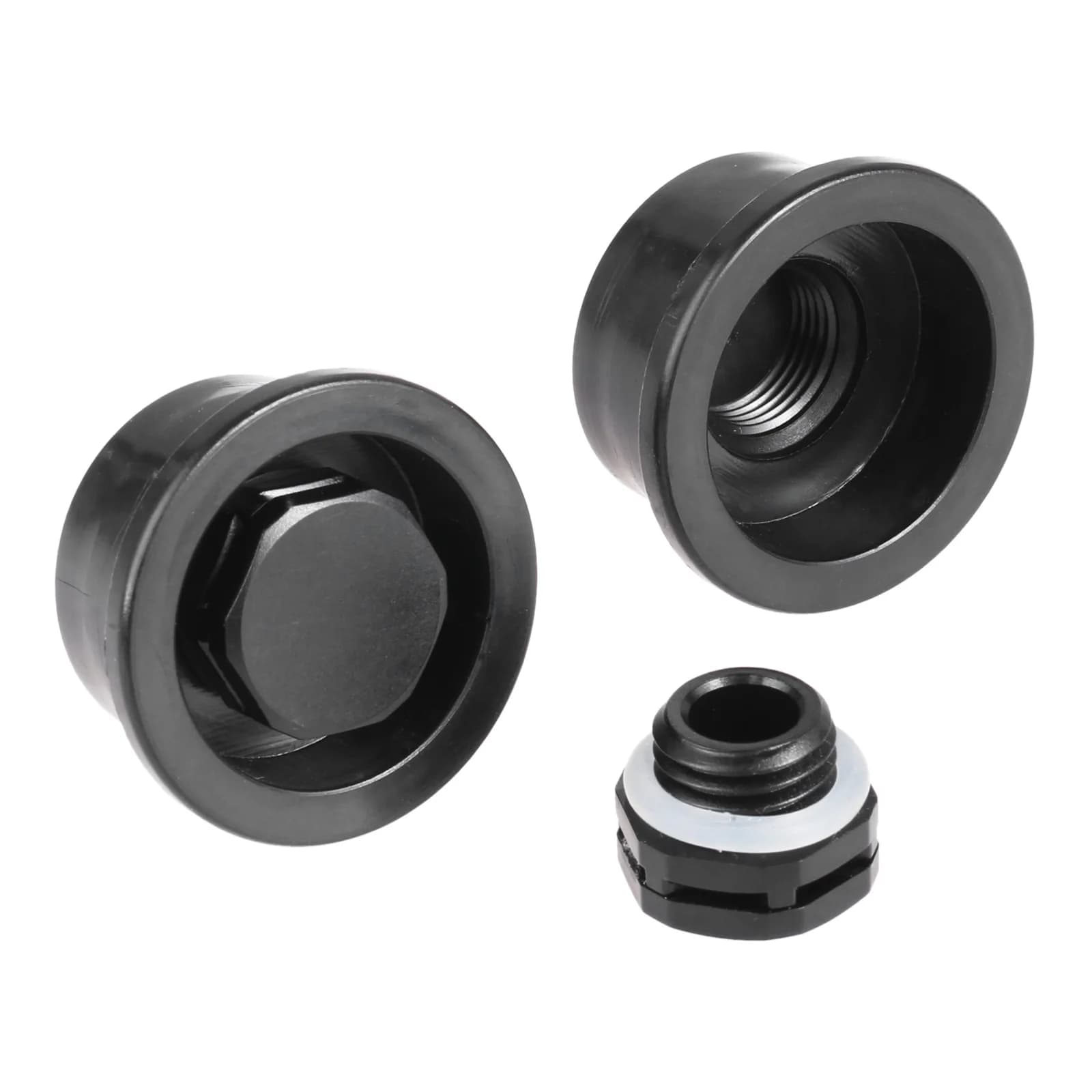 Bouchon de ventilation automatique à vis, Valve d'échappement, équipement pour surf SUP, Paddle debout, planche de surf, étanche, plastique noir, 6 pièces