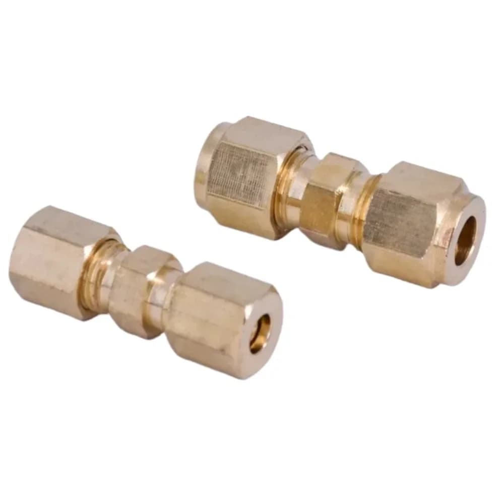 3-42mm1/8 "3/16" 1/4 "5/16" 3/8 "1/2" 3/4 "7/8 "pouces Union de Compression de Tube connecteur de raccord de tuyau en laiton huile eau carburant gaz