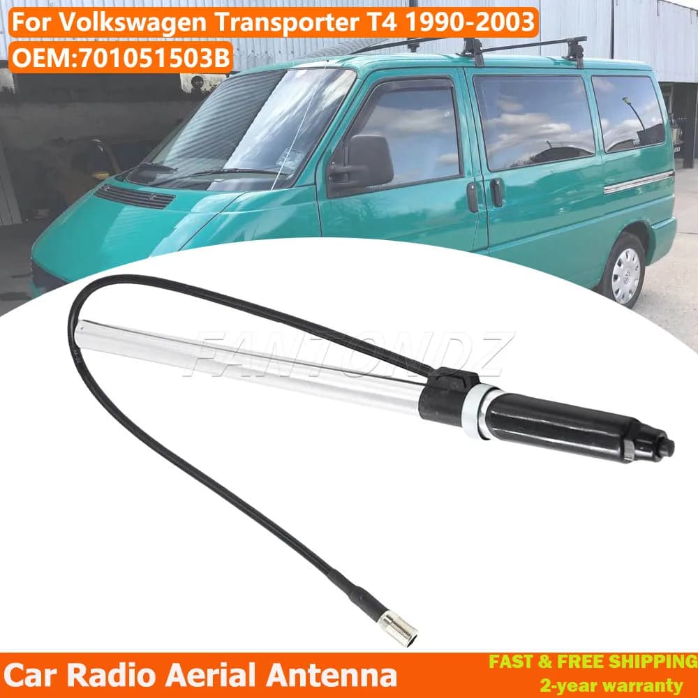 Antenne radio de voiture 701051503B pour Volkswagen Transporter T4 1990-2003, antenne radio télescopique