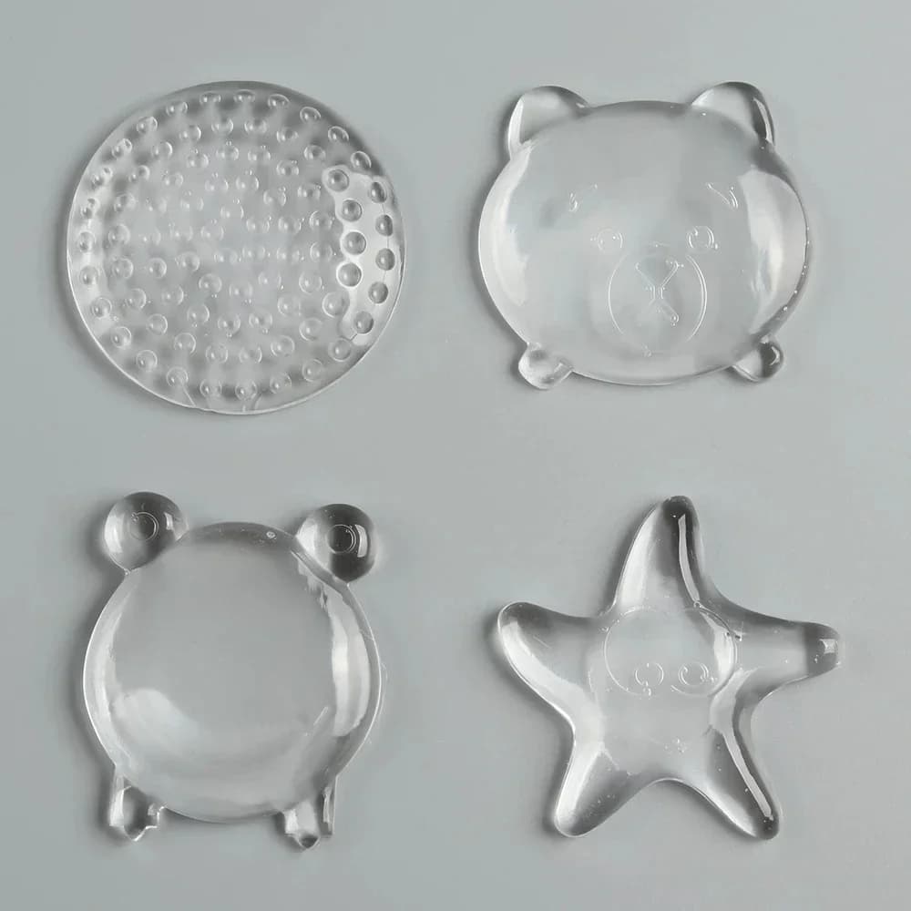 Protection de pare-chocs de poignée de porte muette, butée en caoutchouc, protecteur mural, sous-amortisseur en silicone, quincaillerie de meubles, porte d'armoire, 2 pièces