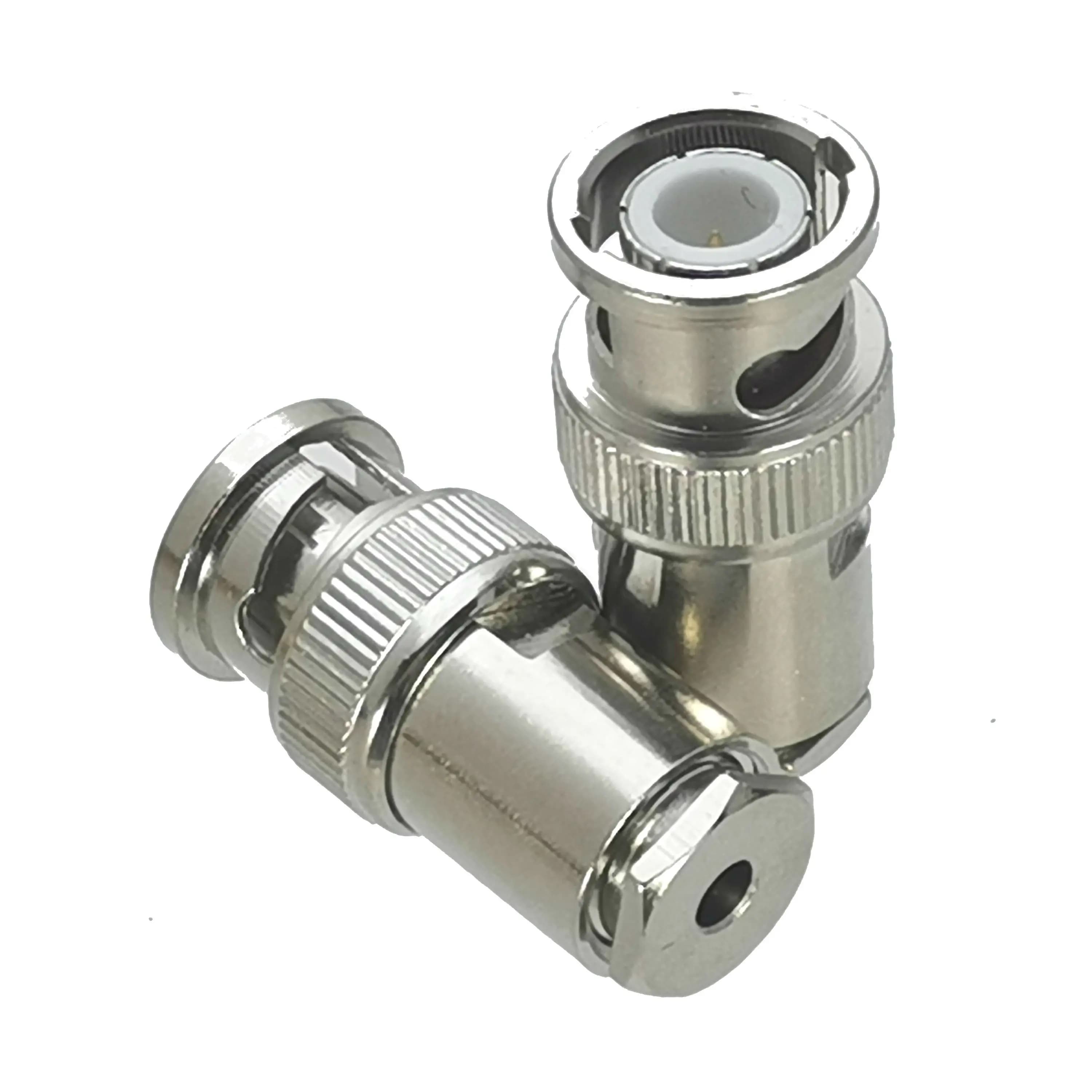 Connecteur BNC mâle, pince à prise RG174 RG316 LMR100, câble droit